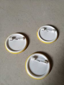 Vintage Smiley Face Buttons (Set of 3)