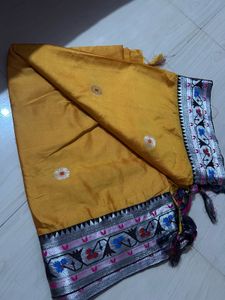 Beautiful Mustard Yellow Saree