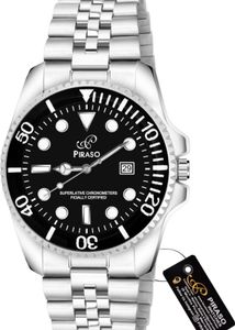 PIRASO Silver Band Watch