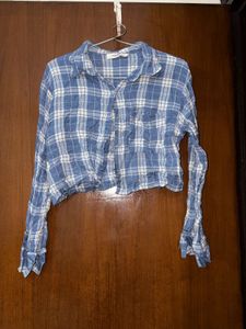 Blue &amp; White Checkered Shirt