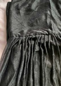 Shiny Black Patiala Pant