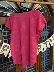 Vibrant Pink Button-Up Top
