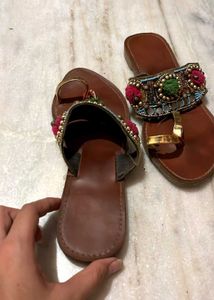 Boho Beaded Toe Ring Sandals