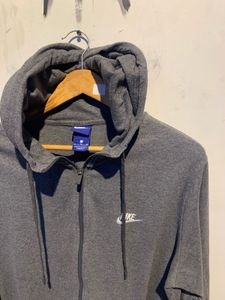 Nike Gray Zip-Up Hoodie