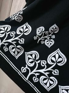 Zara Black Printed Casual Top