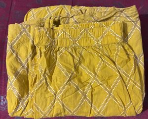 Yellow Embroidered Kurta