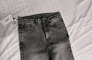 Nuon Grey Wash Flare Jeans