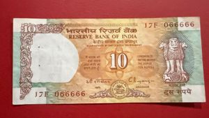 10 ts Shalimar issue fancy number 066666