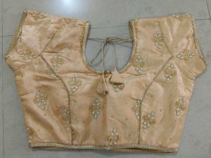 Readymade Beige Embroidered Blouse