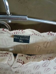 Printed Beige Kurta