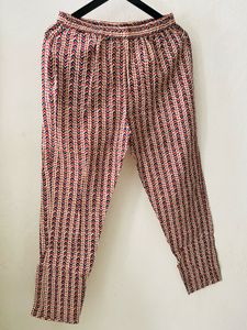 Maroon Geometric Print Kurta with Pants