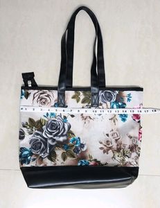 🆕️Flower Print With Leather Purse