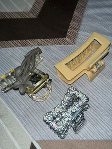 Set of 3 Stylish Hair Claw Clips