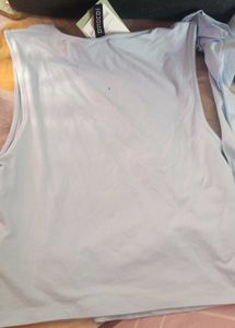 Baby Blue Ruffle Tank Top