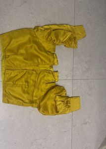 Stylish Yellow Puffed Sleeve Blouse