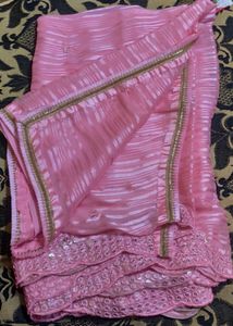 Beautiful Baby Pink Saree