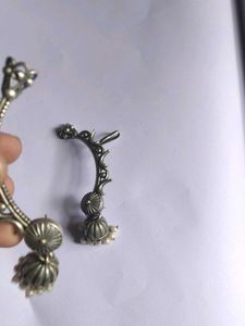 Oxidized Silver ear cuffs
