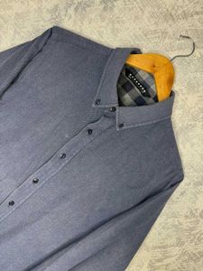 Men's Blue Button-Down Shirt