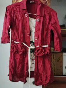 155.Women's Red Jacket top