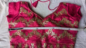 Vibrant Pink Embroidered Blouse