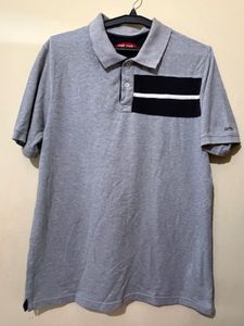 Men's Grey Polo T-Shirt