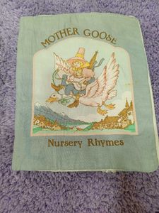 Vintage Mother Goose Nursery Rhymes Cloth Book
