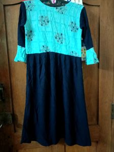 Beautiful Navy &amp; Teal Kurta