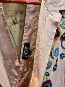 Embroidered Pink Dress