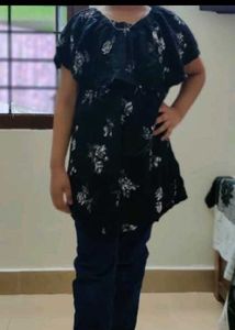 Floral Print Off-Shoulder Top