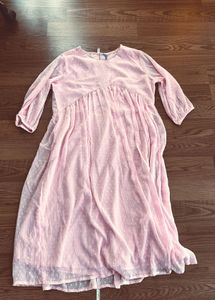 Baby pink dress for evening