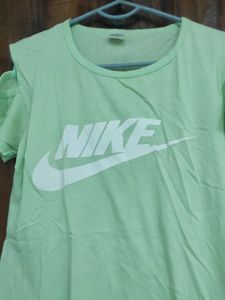 Mint Green Nike Logo T-Shirt