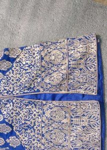 Royal Blue Embroidered Kurta with dupatta