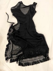 Sheer Fringe Beach Cover