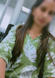 Green Floral Print Kurta