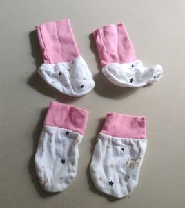 Baby Girl star Print Bodysuit Set