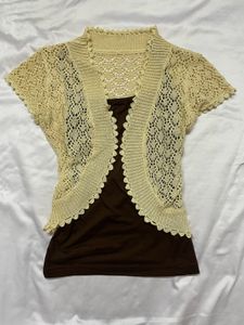 Chic Crochet Shrug Top