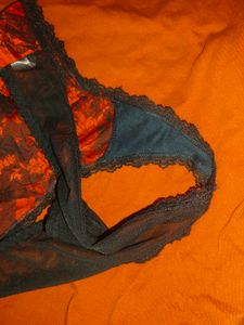 Red Floral Lace Bikini Panty