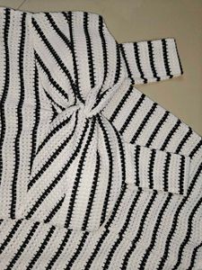 Striped Twist Bodycon Dress