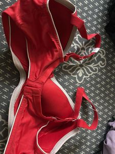 Vibrant Red Padded Bra