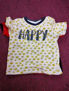 Kids T Shirts - Combo 6 With Free Kid Slippers