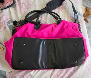 Bright Pink "PINK" Sequin Duffle Bag