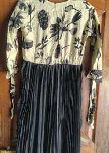 Elegant Printed Kurta with Embellished Neckline