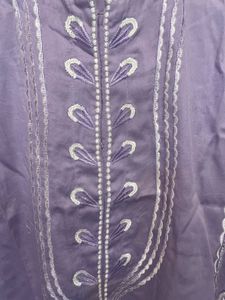Hand Embroidered Lavender Kurta