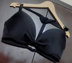 Black⚫ Nots Neck Pattern Bra For 42 Bust