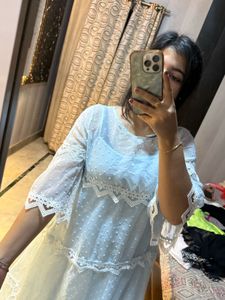 Light Blue Tiered Lace Dress🧚🏻‍♀️🦋