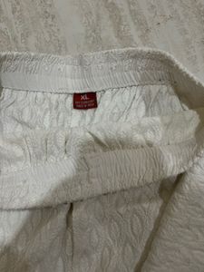 Elegant White Chikankari Palazzos