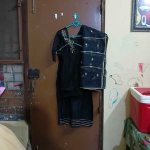 Black Kurta Set with Dupatta