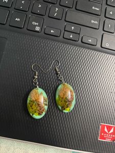 resin art handmade earrings