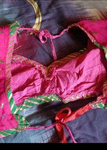 Beautiful Blue Lehenga with Mirror Work
