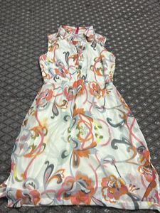 Chic Floral Print Sleeveless Dress